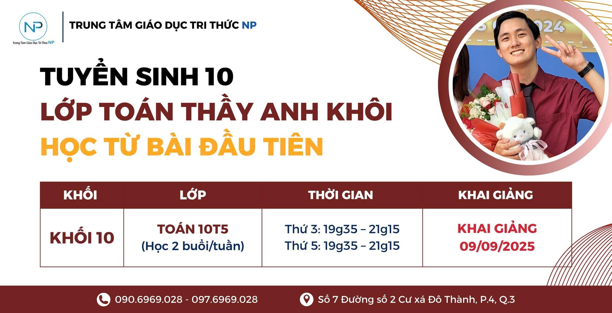 LỚP TOÁN 10 – THẦY ANH KHÔI