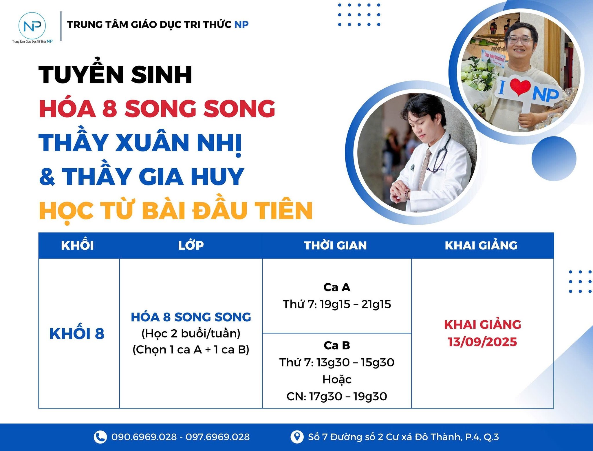 TUYỂN SINH LỚP 8 HÓA SONG SONG – SIÊU PHẨM TẠI TRUNG TÂM GIÁO DỤC TRI THỨC NP ✨